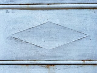 Sticker - Background of an old rusty metal surface with rhombus shaped pattern on it