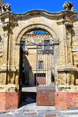 Wall Mural - pollicarini palace 15th century enna sicily italy