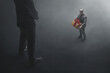© fotokitas - Business man giving box 3d illustration
