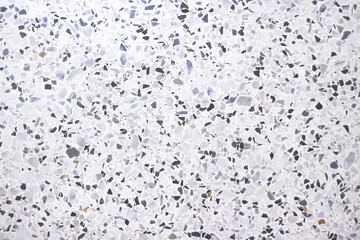 Wall Mural - Mix polished stone texture (terrazzo ) in hamper sealmess patterns black grey white background
