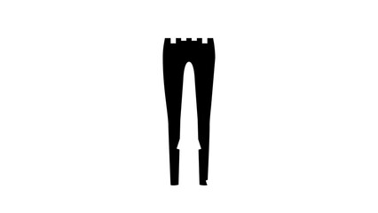 Wall Mural - leggings pants apparel glyph icon animation