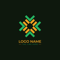 Wall Mural - Best Modern Minimal Technology Style Business Logo Design Template Set Of Banners.