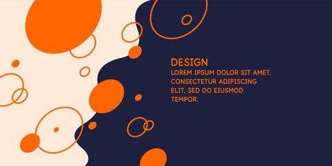 Poster - poster with dynamic waves. vector illustration in minimal style. abstract background.