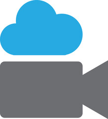 Poster - video recorder icon