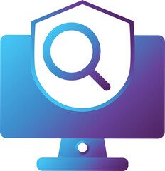 Poster - search computer modern gradient icon