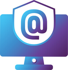 Poster - mail computer modern gradient icon