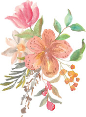  floral bouquet watercolor	
