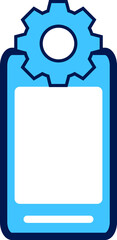 Aufkleber - mobile setting icon