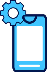 Aufkleber - mobile setting icon