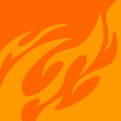 Poster - simple background with flame pattern