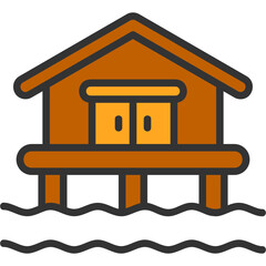 Sticker - Beach House Icon