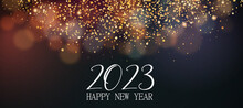 2023 Happy New Year Greeting Card - Banner Design