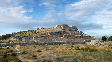 Wall Mural - Tlos ruins and tombs, an ancient Lycian city near the town of Seydikemer, Mugla, Turkey. 