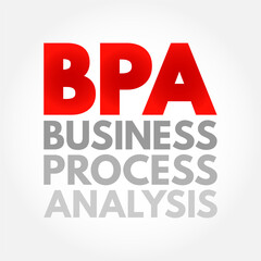 Poster - bpa business process analysis - methodology to understand the health of different operations within 