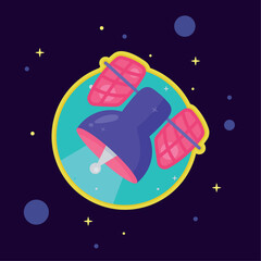 Wall Mural - space outer satellite