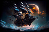 Deep space travel using a pirate ship