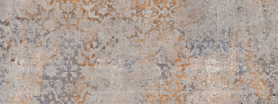 Fototapete - Seamless Ceramic tiles design texture Art Wallpaper Pattern Graphics Design background.