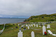 Twillingate, Newfoundland, Canada: Twillingate Cemetery, looking down over Dumpling Cove.