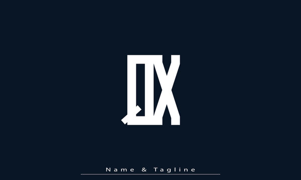 Alphabet letters Initials Monogram logo QX , XQ