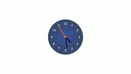 Canvas Print - Analog clock isolated