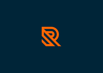 Wall Mural - letter r logo design vector illustration template