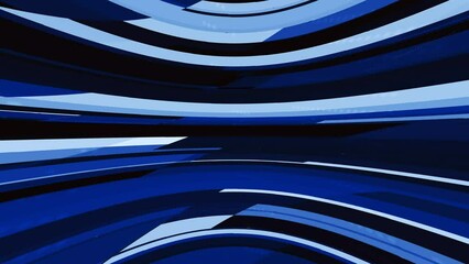 Canvas Print - Blue white shape technology motion background