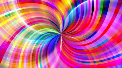 Canvas Print - COlorful hypnotic motion background