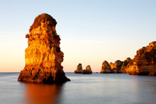 Praia Dona Ana, One Of The Finest Beaches In The Vicinity Of Lagos