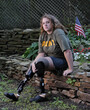 © Cavan Images - Wounded Veteran Portrait in Memorial Park