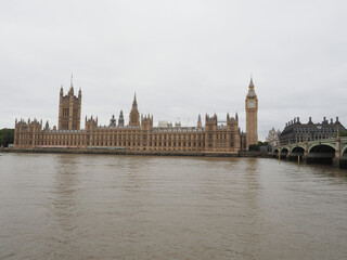 Canvas Print - Houses of Parliament in London