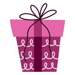 Sticker - gift box icon