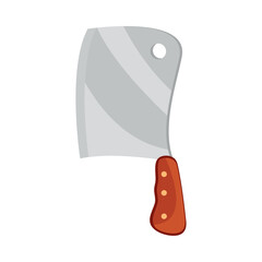 Canvas Print - BBQ meat knife icon