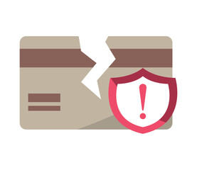 Sticker - bank card cyber fraud