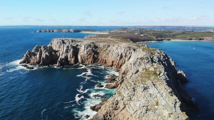 Wall Mural - Scenic view of Crozon peninsula, one of the most popular tourist destinations in Brittany, France