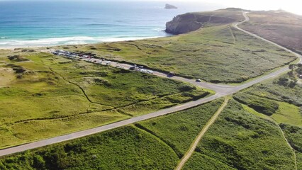 Wall Mural - Scenic view of Crozon peninsula, one of the most popular tourist destinations in Brittany, France