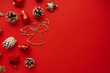 Close up view of Christmas decoration, Christmas mood background	