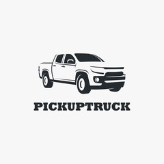 Wall Mural - Pickup truck logo design