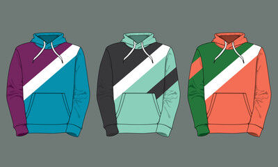 Wall Mural - Windbreaker jacket design sport uniform vector template sweater