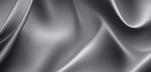 Poster - soft grey, silver silky background. backdrop with copy space, graphic elements for design layout. pe