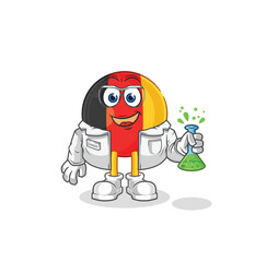 Poster - belgium scientist character. cartoon mascot vector