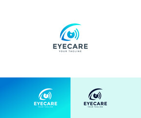 eye care logo design template