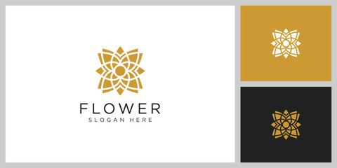 Wall Mural - flower nature logo design template vector