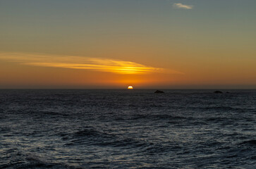 Canvas Print - sunset over the sea