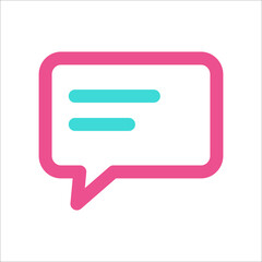 Chat Review Icon Two Tone Color