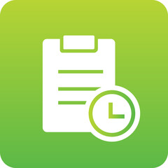 Poster - time task gradient icon