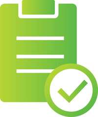 Poster - checkmark task gradient icon