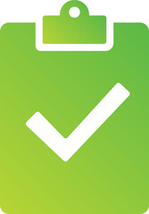 Poster - checkmark task gradient icon