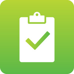 Poster - checkmark task gradient icon