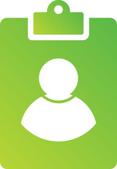 Poster - user task gradient icon