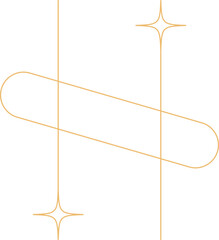 Wall Mural - abstract monoline element
